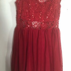 Formal Red lace dress // children’s // teens //